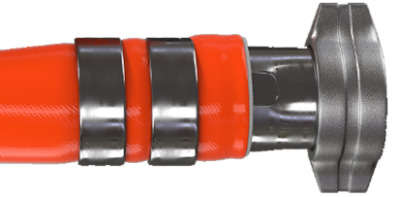 OLMH High Pressure Lay Flat Compressed Air Hose 600PSI with couplings by Paragon