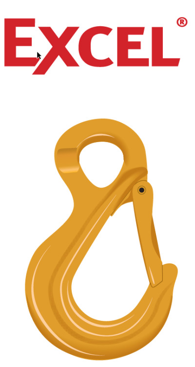 CSO - Green Pin Eye Sling Hook E EN1677-2, Grade 8