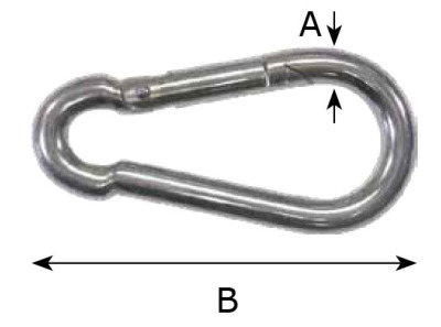 5/16” WIDE MOUTH Snap Hook Clip with 5/8" opening