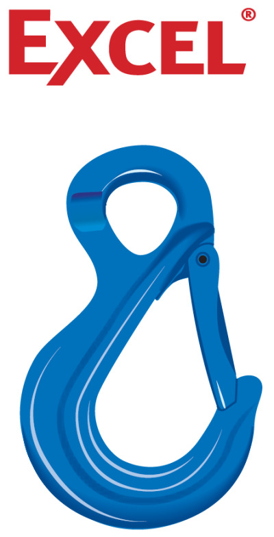 UCSO - Green Pin Eye Sling Hook E, Grade 10 eye