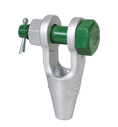 G-6422 - Green Pin Open Spelter Socket BN With Safety Bolt