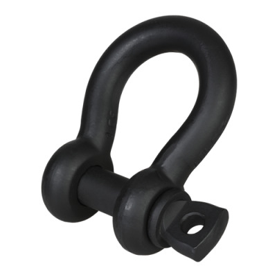 G-4161T - Green Pin Theatre Shackle SC, Matte Black Bow Shackle With Screw Collar Pin