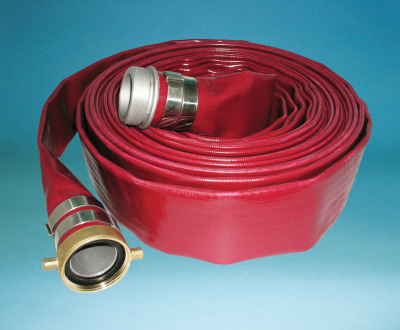 4504 WINE RED PVC WATER DISCHARGE HOSE - MED. DUTY by Jason Industrial