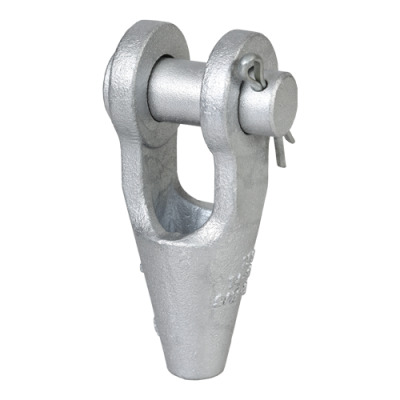 G-6412 - Green Pin Open Spelter Socket CP With Cotter Pin