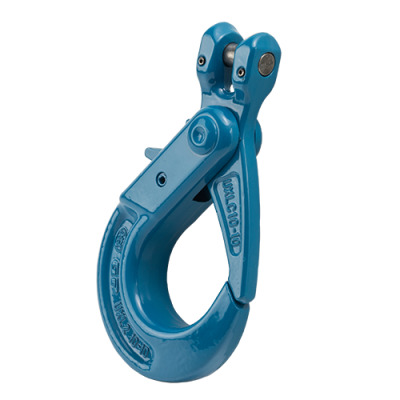 UXLC - Green Pin Clevis Self Locking Hook CL GR10, Grade 10