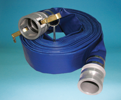 4502 ASSEMBLY - COUPLED 50Ft COIL BLUE PVC WATER DISCHARGE HOSE by Jason Industrial