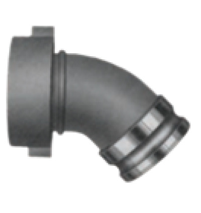 TCA 40X45º ELBOW 45º ELBOW 4” ADAPTER X FEMALE TANK CAR THREAD by PT Coupling