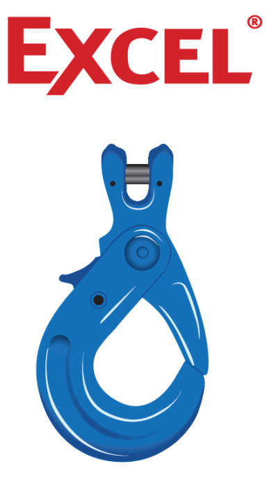 UXLC - Green Pin Clevis Self Locking Hook CL GR10, Grade 10